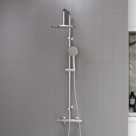 Душевая система с термостатом Dorff Futura D0710400, хром - фото 2