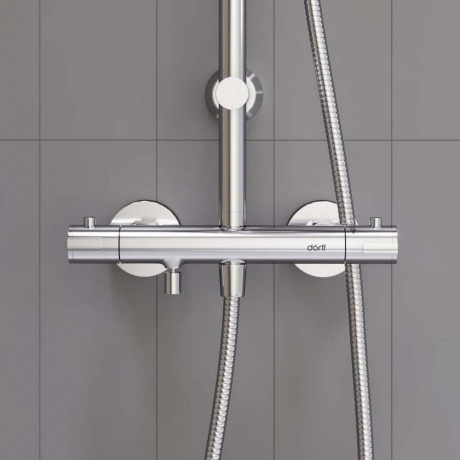 Душевая система с термостатом Dorff Futura D0710500, хром - фото 3