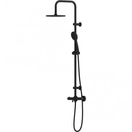 Душевая система с термостатом Dorff Futura D0710522, черный