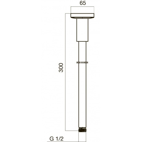 Держатель для верхнего душа AM.PM F0500600 хром - фото 2