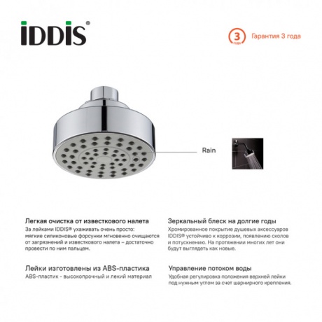 Верхний душ Iddis Built-in Shower Accessories 007MINPi64 - фото 2