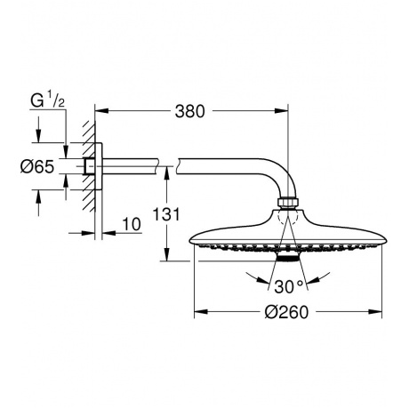 Верхний душ Grohe Euphoria 26459000 - фото 7