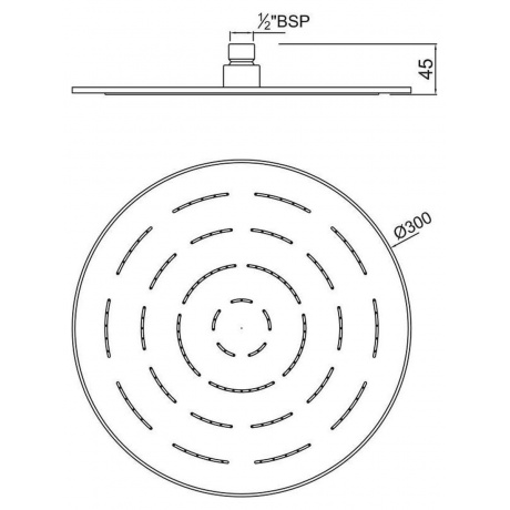 Верхний душ Maze Jaquar (OHS-CHR-1633) - фото 2