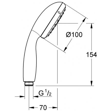 Ручной душ Grohe New Tempesta 27923001 - фото 2