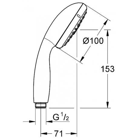 Ручной душ Grohe Tempesta New 28261002 - фото 2