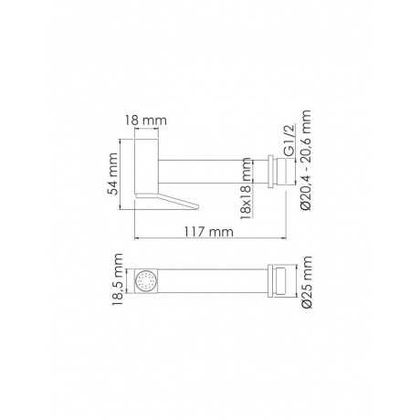 Лейка гигиеническая WasserKRAFT A138 с фиксатором 9062616 - фото 2