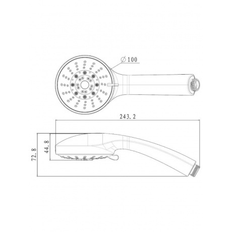 Лейка для душа Lemark LM0135C, 5-функциональная - фото 2