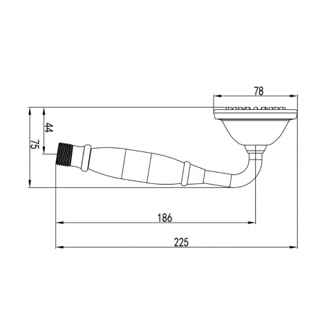 Лейка душевая Lemark 1-функциональная (LM8007G) - фото 3