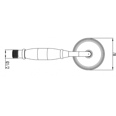 Лейка душевая Lemark 1-функциональная (LM8007G) - фото 4