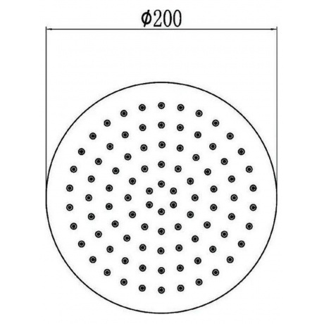 Лейка Savol для верхнего душа ?25 см (S-000Y10) - фото 3