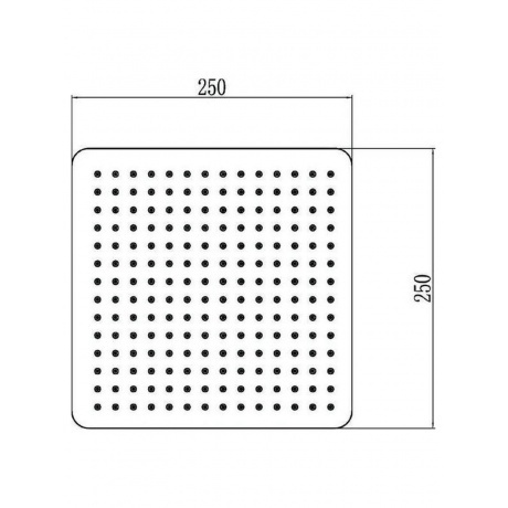 Лейка Savol для верхнего душа 25?25 (S-000F10) - фото 3