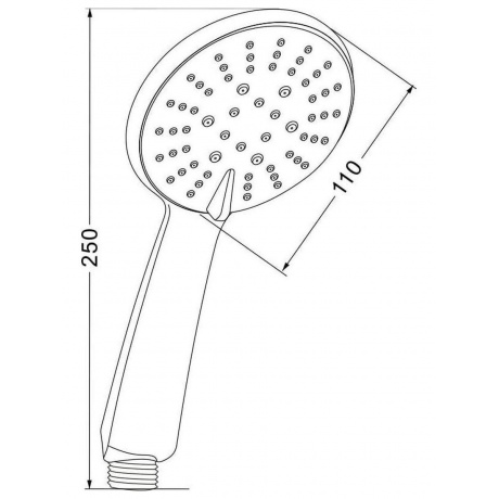 Лейка OLIVE'S для душа (D125) - фото 2
