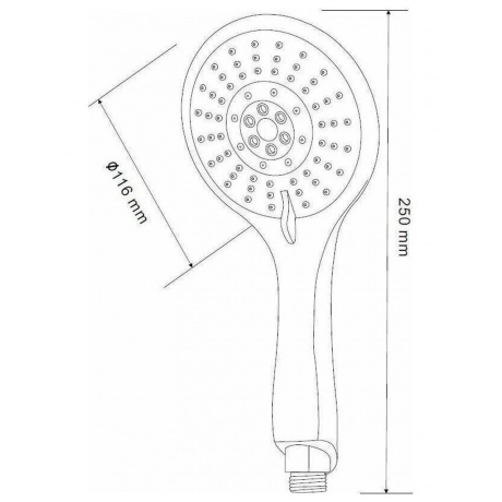 Лейка VODA для душа 5 режимная  (VSP855) - фото 2
