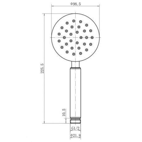 Лейка для душа FASHUN ручная (A004-21) - фото 2