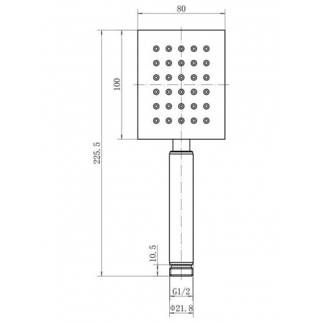 Лейка для душа FASHUN ручная (A005-21) - фото 2