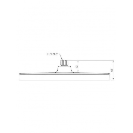 Лейка для верхнего душа (1 режим) Savol (SK-DP01) - фото 3