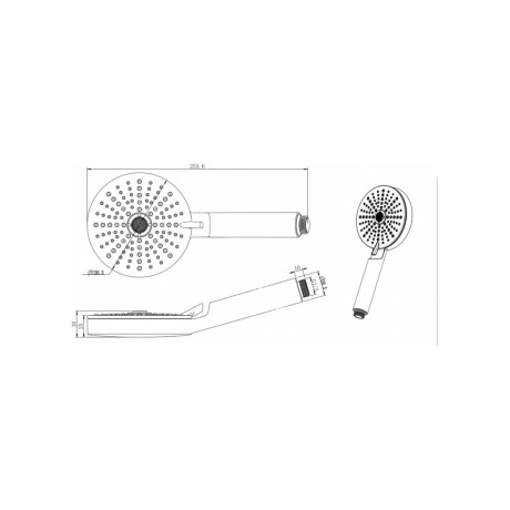 Лейка для ручного душа (3 режима) Savol (SK-SP08) - фото 3