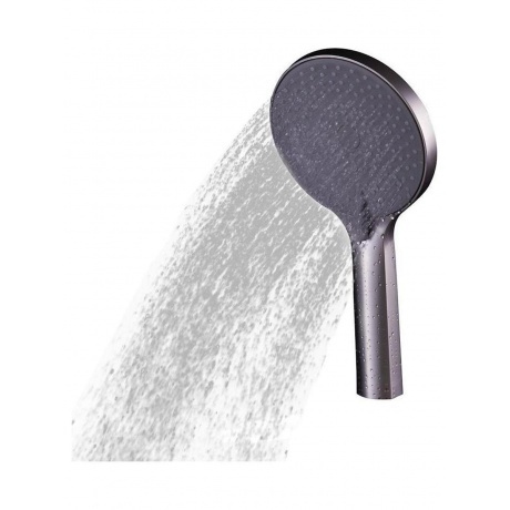 Лейка ручная душевая FASHUN круглая сатин/св.серый (N018) - фото 3