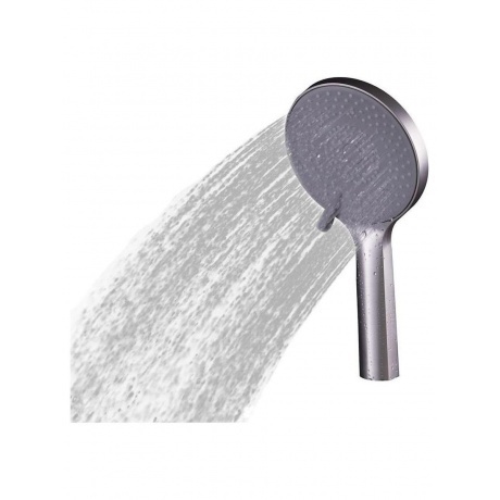 Лейка ручная душевая FASHUN круглая сатин/св.серый (N018) - фото 4