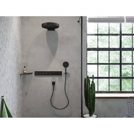 Лейка для душа Hansgrohe Rainfinity 26864670 матовый черный - фото 3