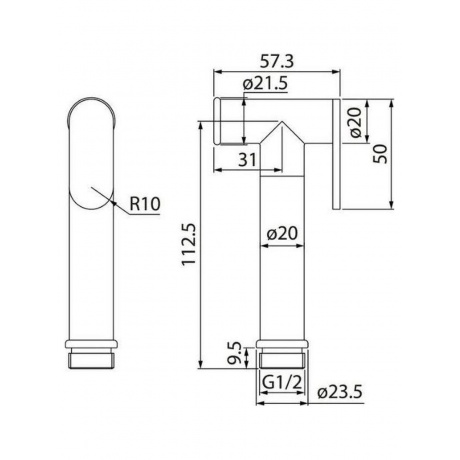 Лейка гигиеническая Iddis Bidet Hand Shower 020BBLGi20 - фото 6
