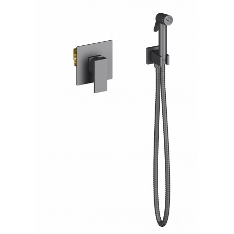 Смеситель встроенный с гигиеническим душем Timo Selene черный 208903SM 17225₽