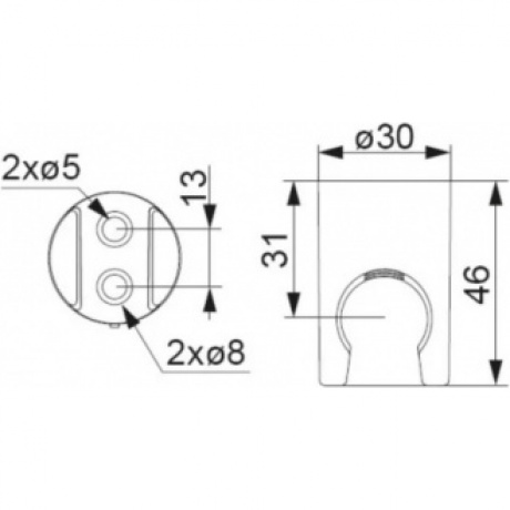 Гигиенический душ с держателем Damixa Гигиенический 760550100 хром - фото 5