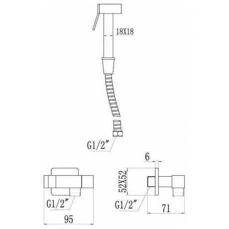 Гигиенический душ на одну воду Savol (S-FXQ009W) - фото 3