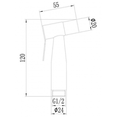 Лейка для биде Savol (S-PQ06W) - фото 2