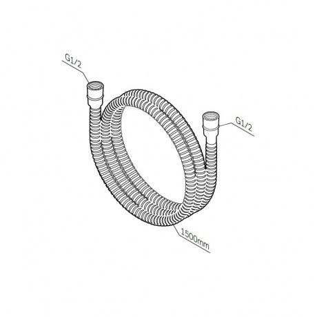 Душевой шланг AM.PM F0400664 хром - фото 2