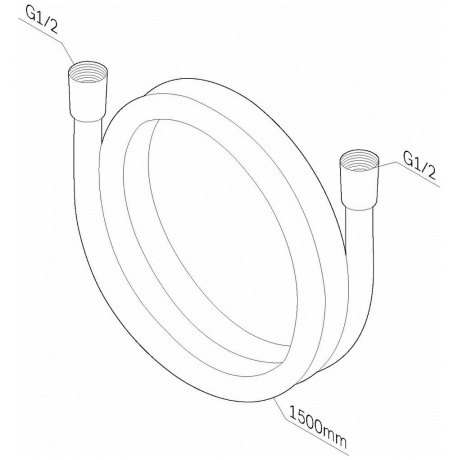 Душевой шланг AM.PM F0415100 хром - фото 2