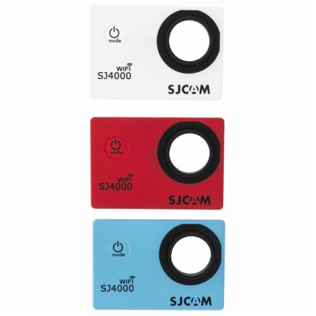 Сменные передние панели на камеру SJ4000WIFI (3шт.) - белая,красная,синяя. - фото 2