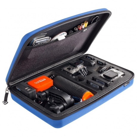Кейс для камеры и аксессуаров большой SP POV Case GoPro-Edition3.0  blue - фото 2
