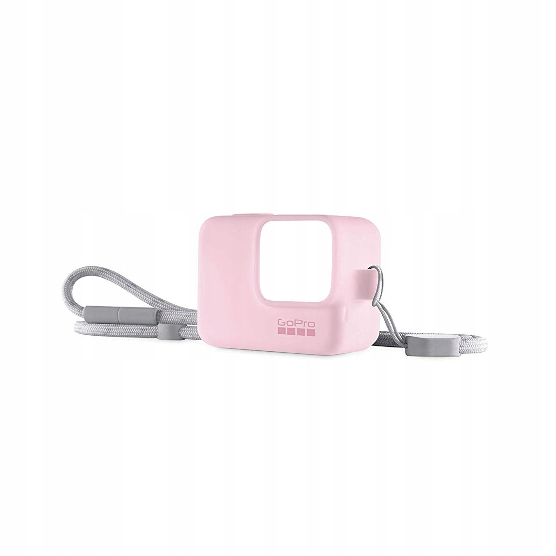 Силиконовый чехол GoPro ACSST-004 с ремешком розовый (Sleeve + Lanyard) цена и фото