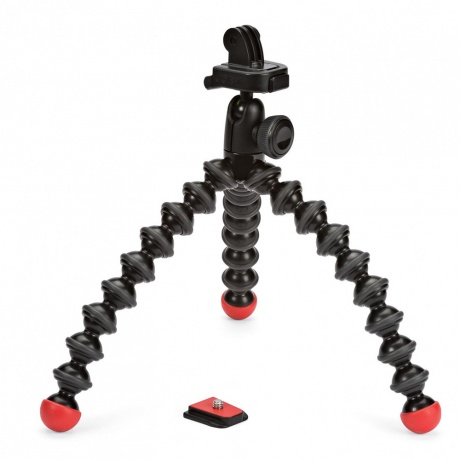 Штатив Joby  GorillaPod для фото и GoPro камер (черный/красный) - фото 1