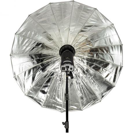 Зонт на отражение Lumifor LUSB-15016 ULTRA, 150см, серебряный, 16 спиц - фото 1
