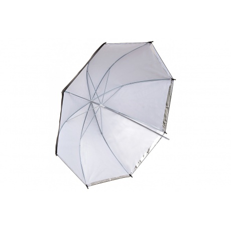 Зонт комбинированный Prolike SU-04 черный/серебристый 100см - фото 1