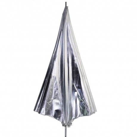 Зонт комбинированный Raylab SU-04 золотистый/серебристый 100см - фото 3