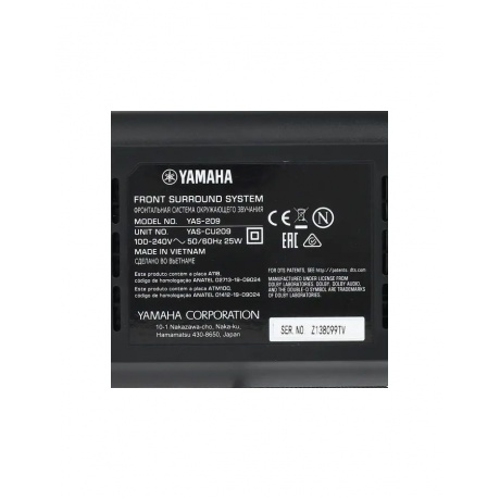 Саундбар Yamaha YAS-209 черный - фото 12