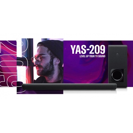 Саундбар Yamaha YAS-209 черный - фото 25