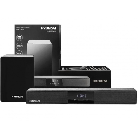 Саундбар Hyundai H-HA640 2.1 60Вт+90Вт черный - фото 23