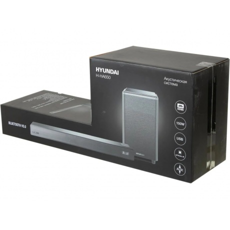 Саундбар Hyundai H-HA650 2.1 60Вт+90Вт черный - фото 45