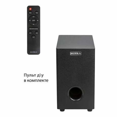 Саундбар Supra SSB-205 2.1 40Вт+60Вт черный - фото 2