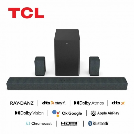 Саундбар TCL X937U 7.1.4 840Вт+180Вт черный - фото 6