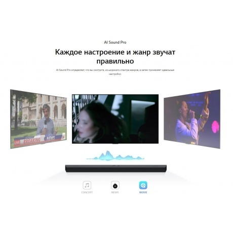 Саундбар LG S70TY 3.1.1 400Вт черный - фото 20