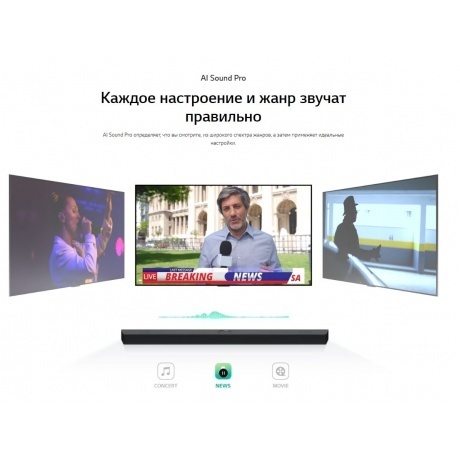 Саундбар LG S70TY 3.1.1 400Вт черный - фото 21