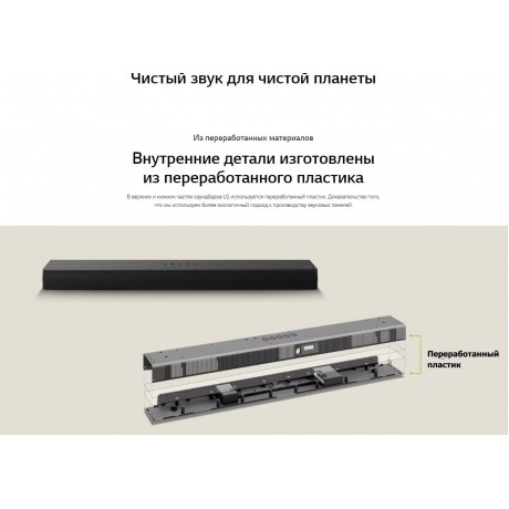 Саундбар LG S70TY 3.1.1 400Вт черный - фото 24