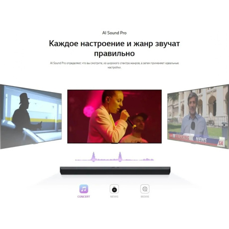 Саундбар LG S70TY 3.1.1 400Вт черный - фото 29