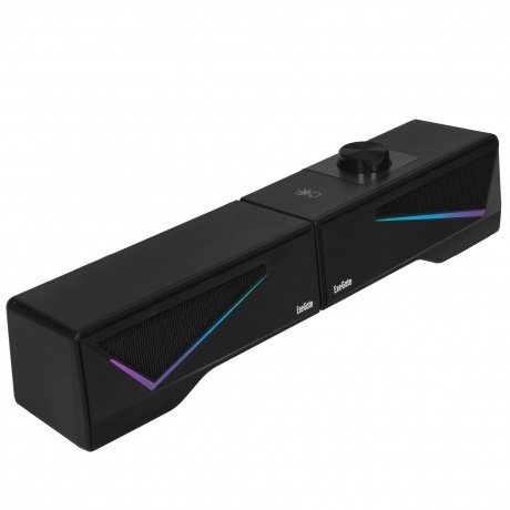 Саундбар-акустическая система 2.0 ExeGate Allegro 170 питание USB, Bluetooth, 2х3Вт (6Вт RMS), 60-20000Гц,  черный, RGB подсветка - фото 8