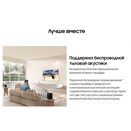 Саундбар Samsung HW-S61D/RU, 3.1 430Вт, белый - фото 32
